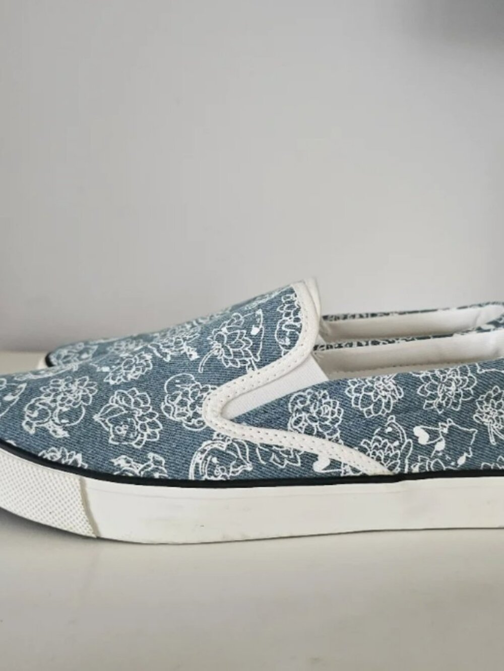 POKEMON x ITS DEMO Limited Collab Denim Pokemon Floral Pattern Sneakers - Picture 7 of 9